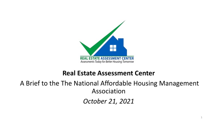 real estate assessment center a brief