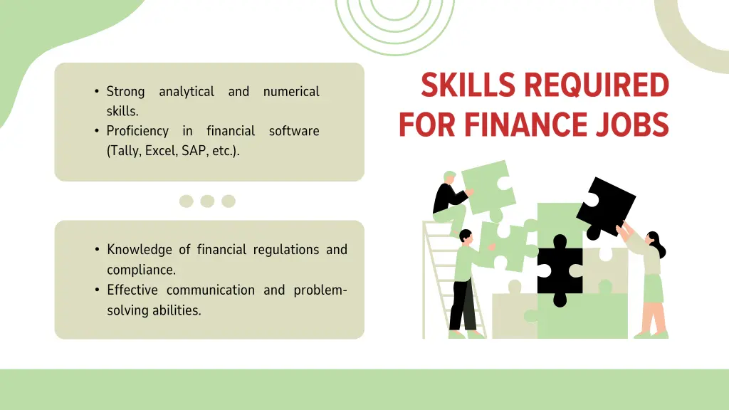 strong analytical and numerical skills