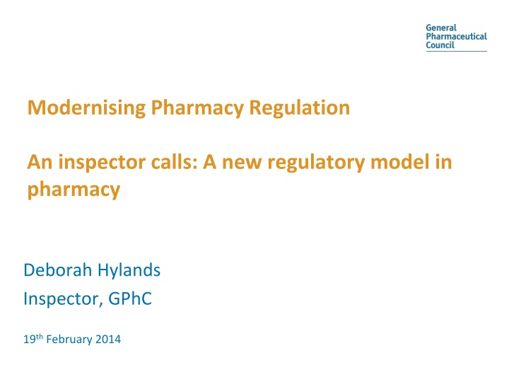 modernising pharmacy regulation
