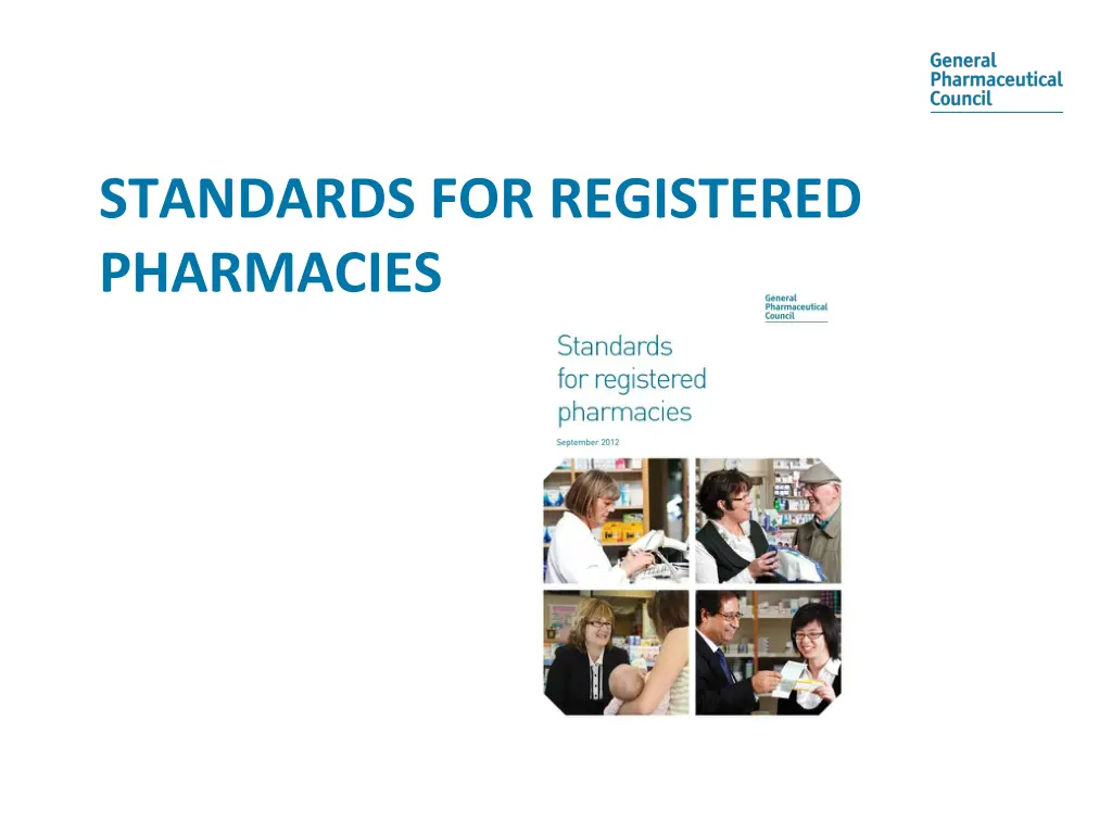 standards for registered pharmacies