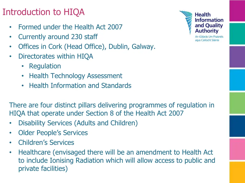 introduction to hiqa