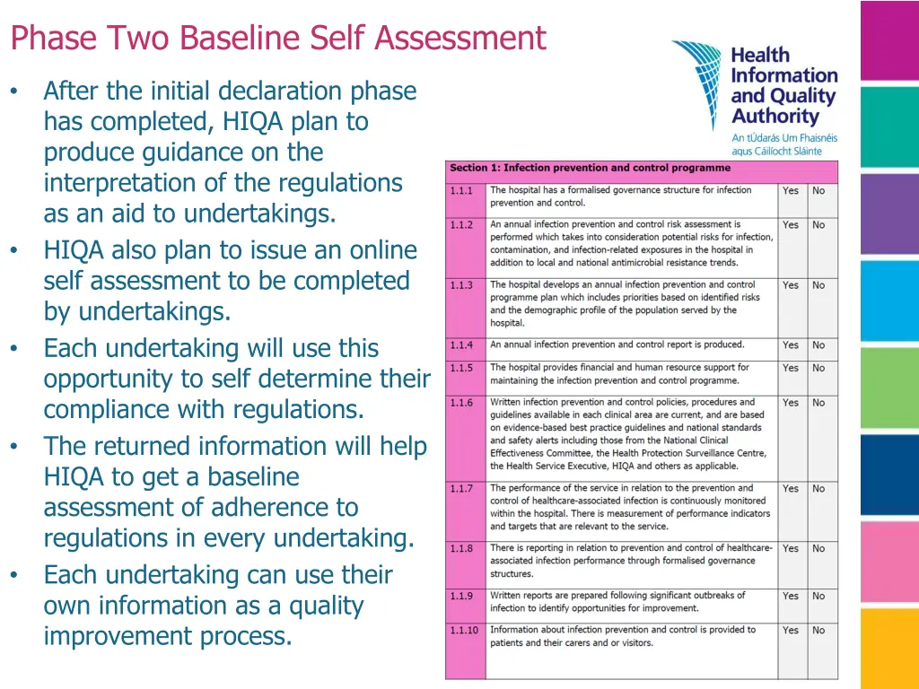 phase two baseline self assessment