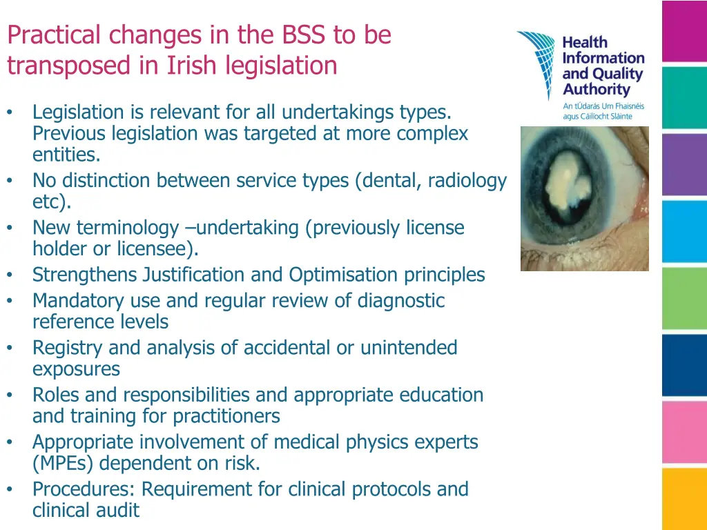 practical changes in the bss to be transposed