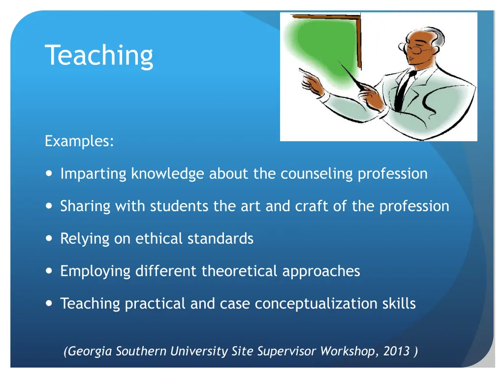 teaching