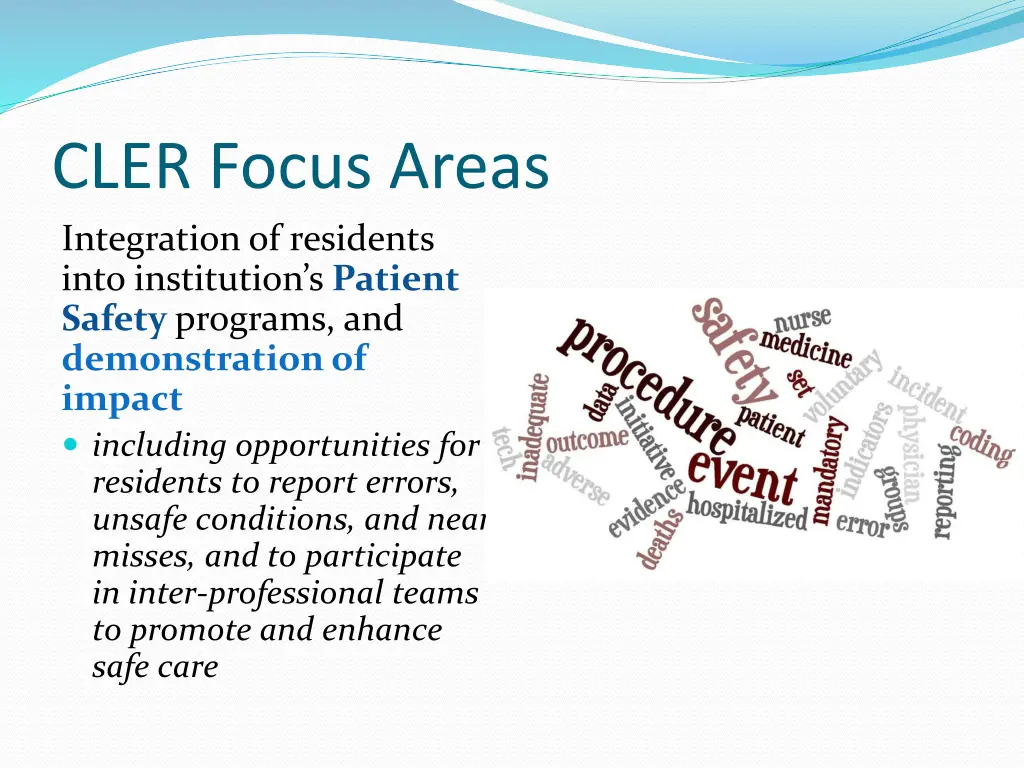 cler focus areas integration of residents into