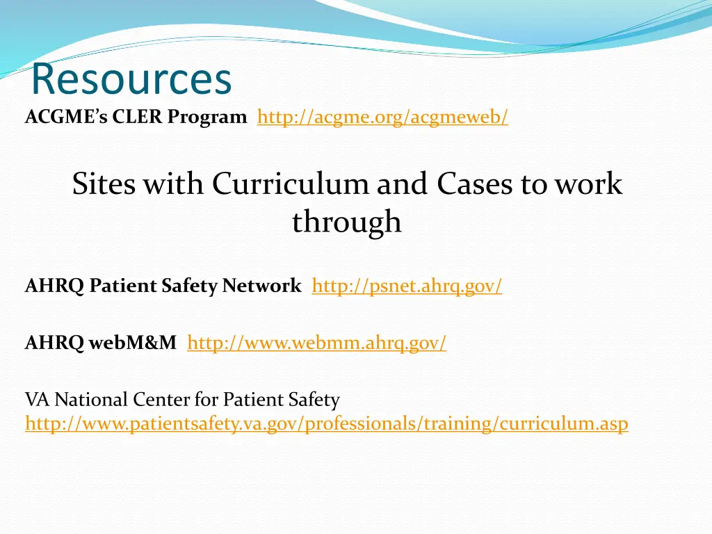 resources acgme s cler program http acgme