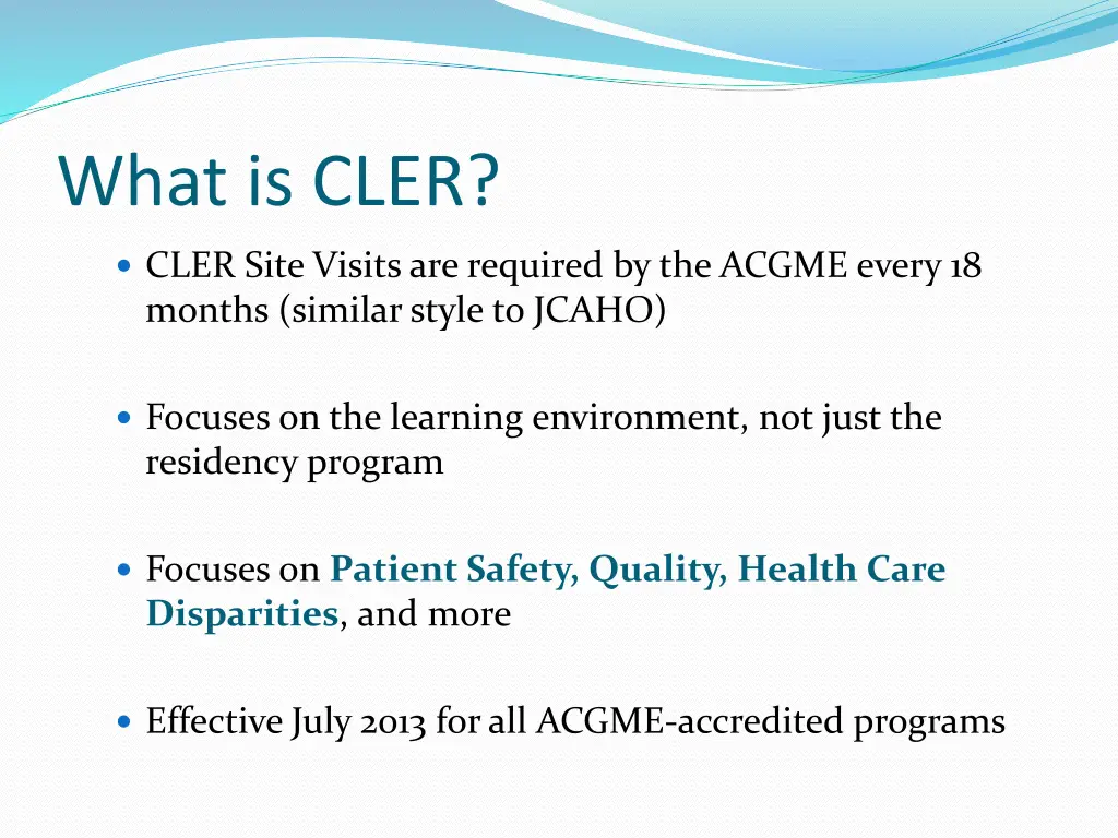 what is cler