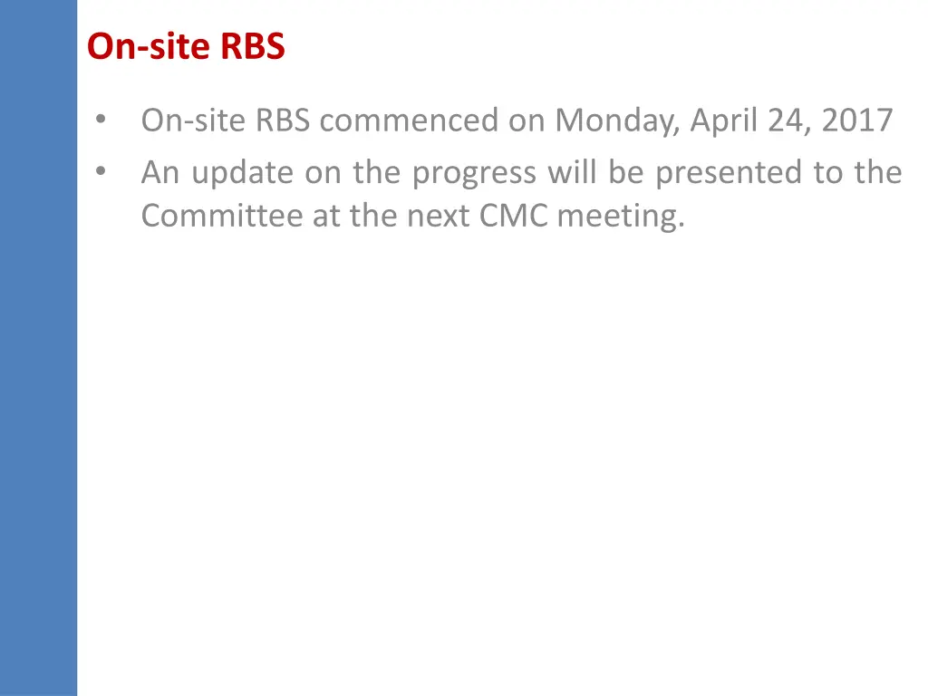 on site rbs