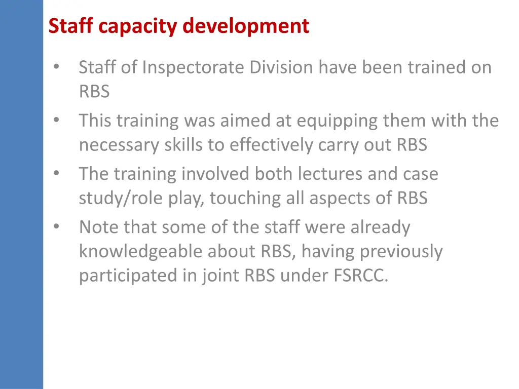 staff capacity development