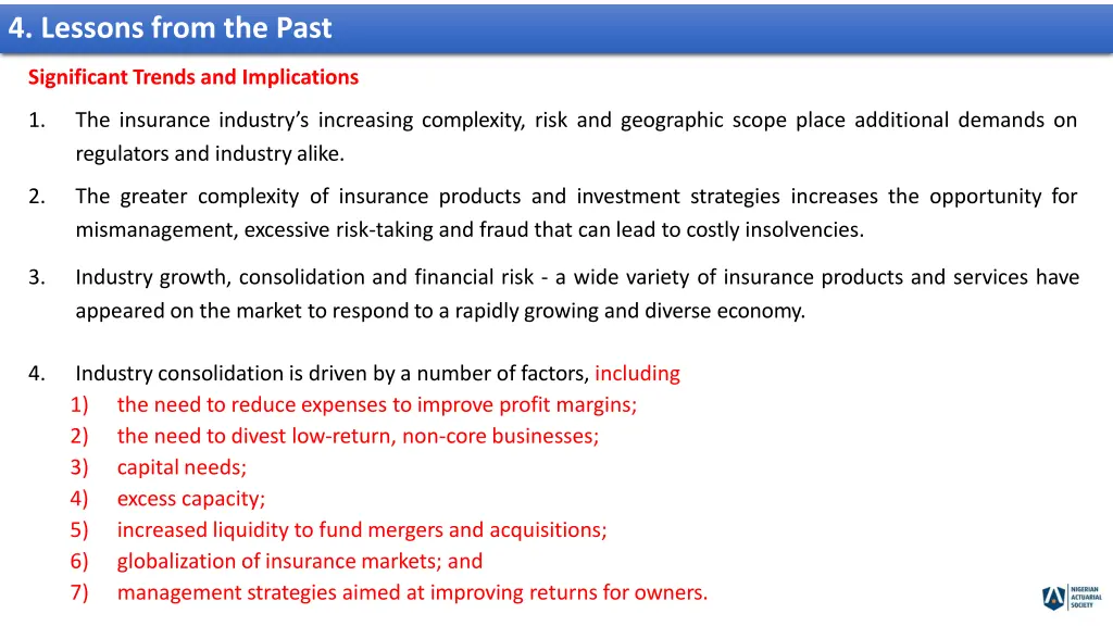 4 lessons from the past 1