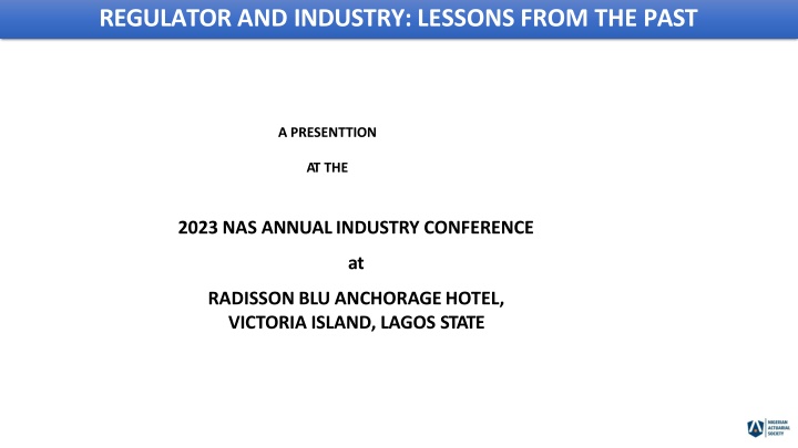 regulator and industry lessons from the past