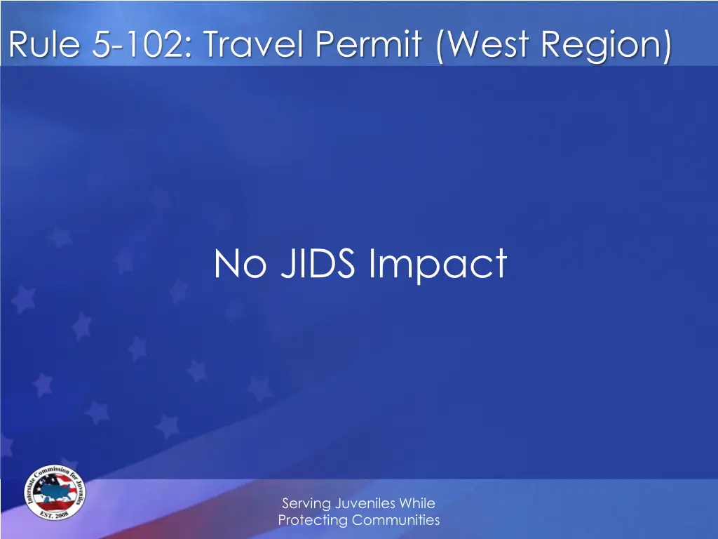 rule 5 102 travel permit west region