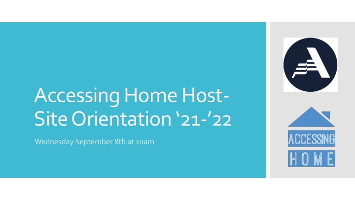 accessing home host site orientation 21 22