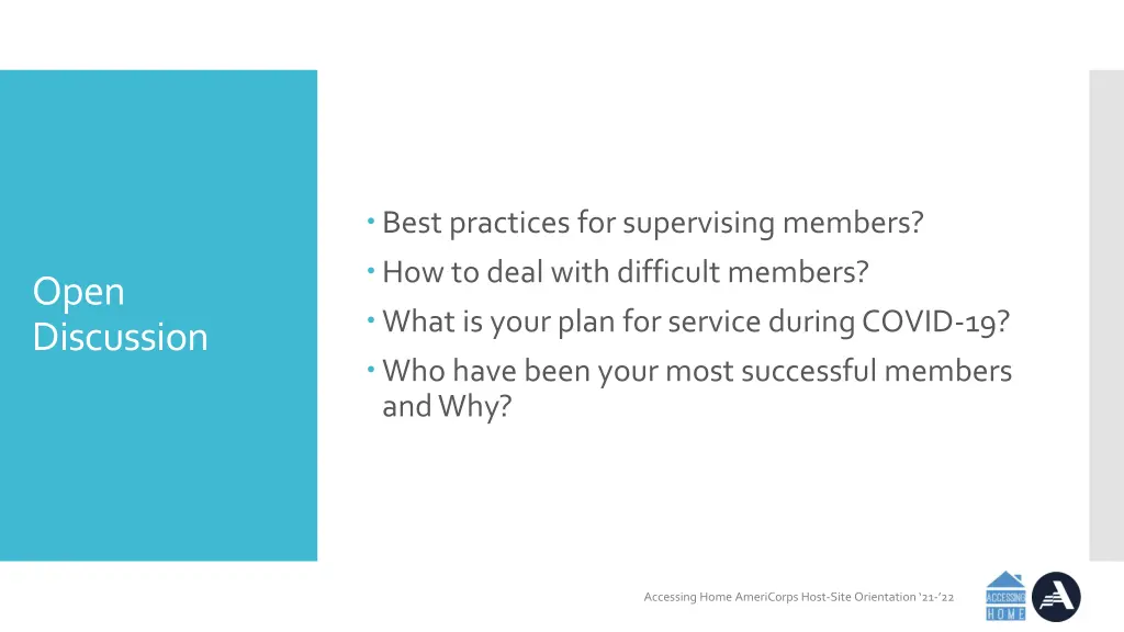 best practices for supervising members