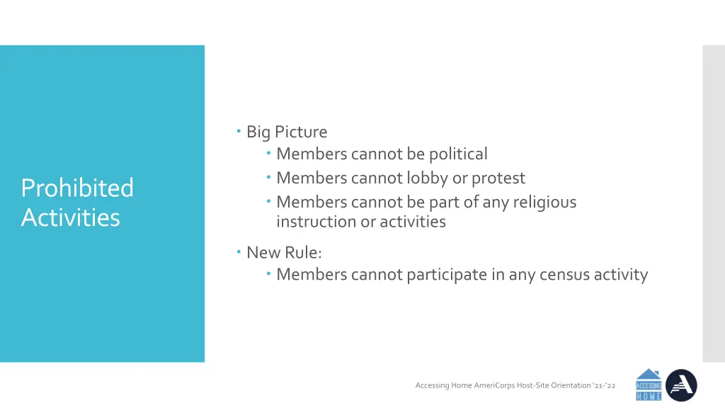 big picture members cannot be political members