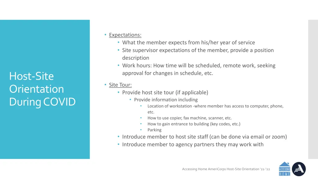 expectations what the member expects from