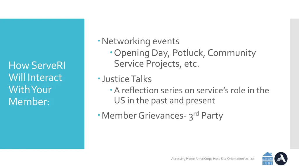 networking events opening day potluck community
