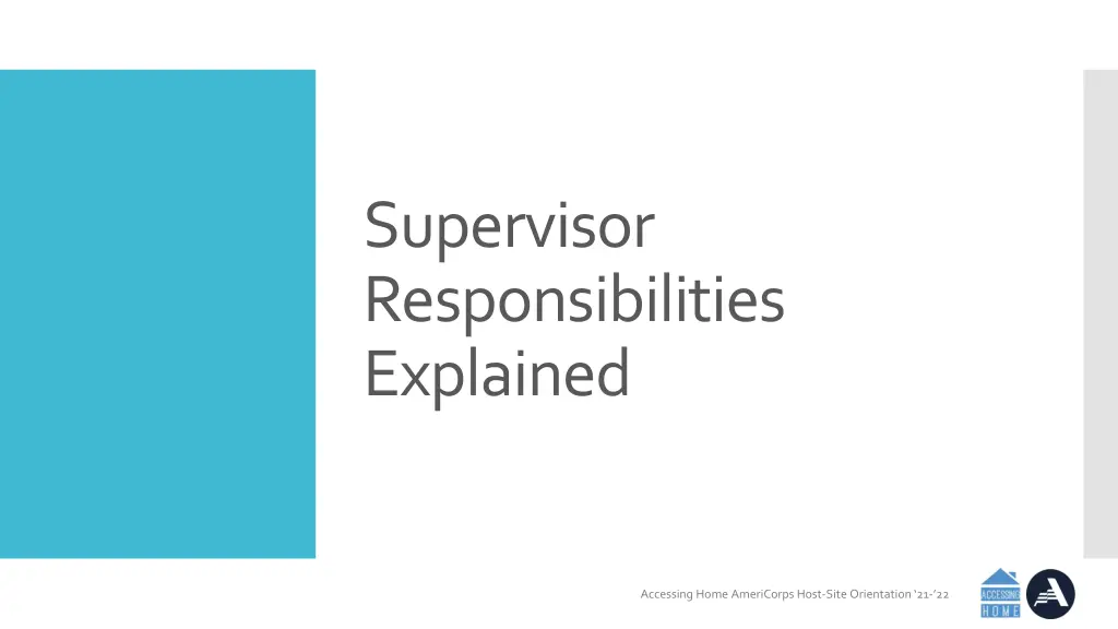 supervisor responsibilities explained