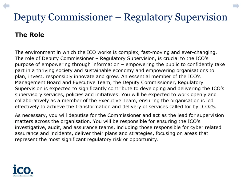 deputy commissioner regulatory supervision 1