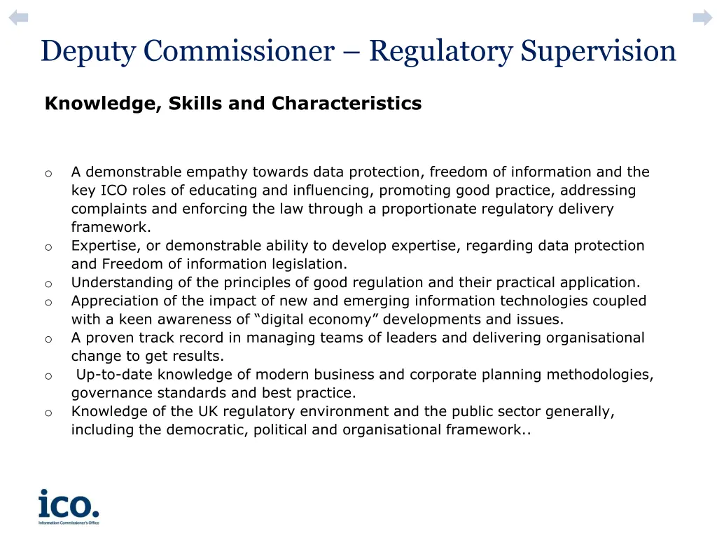 deputy commissioner regulatory supervision 4