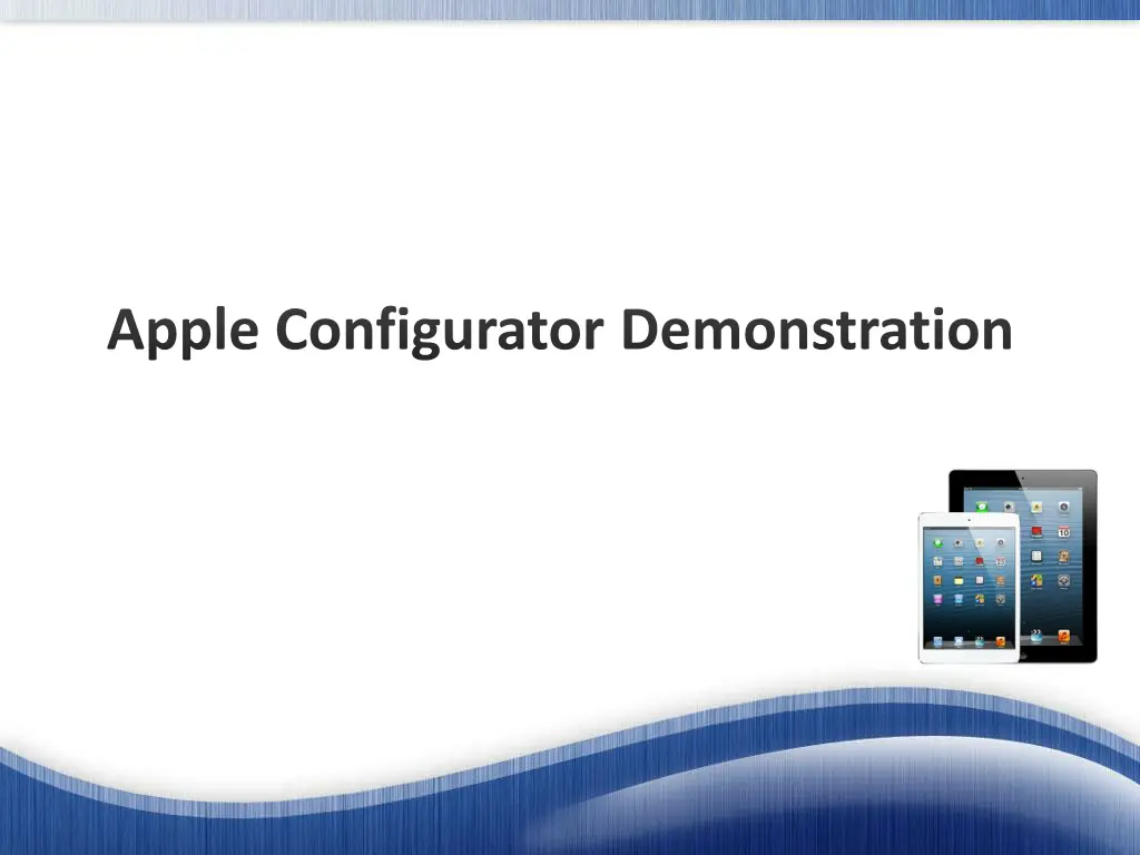 apple configurator demonstration