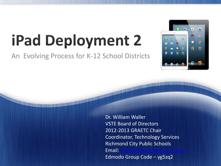 ipad deployment 2 an evolving process