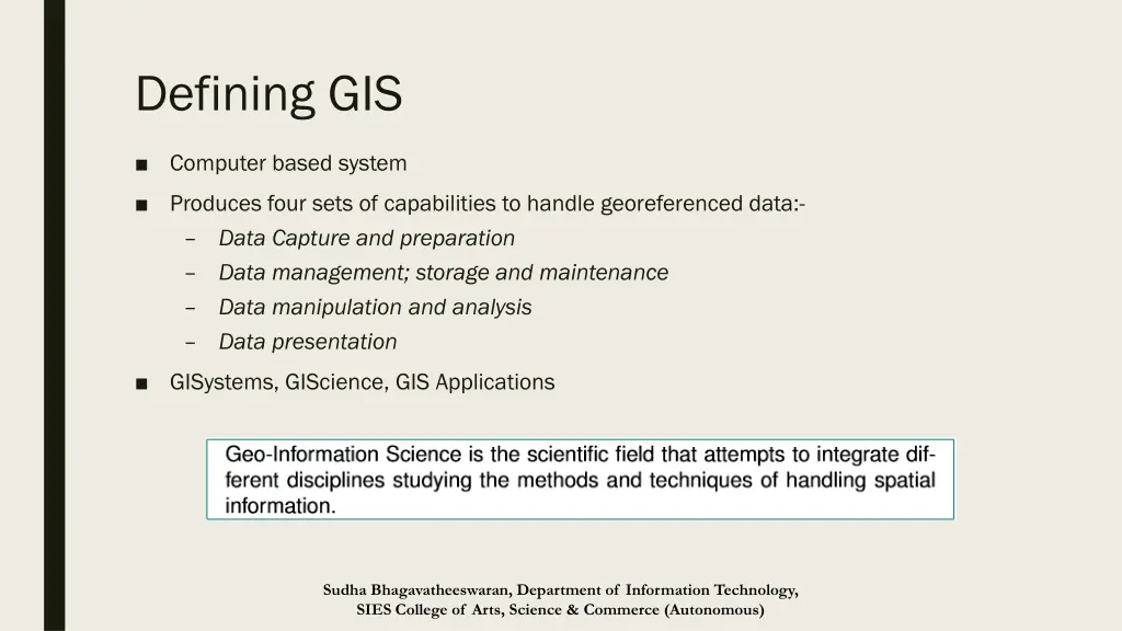 defining gis