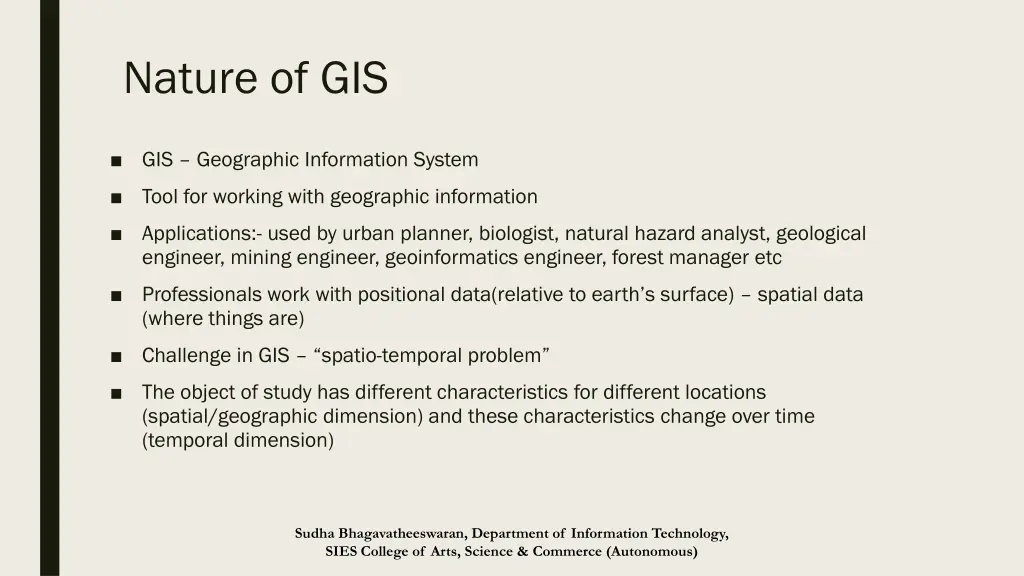 nature of gis