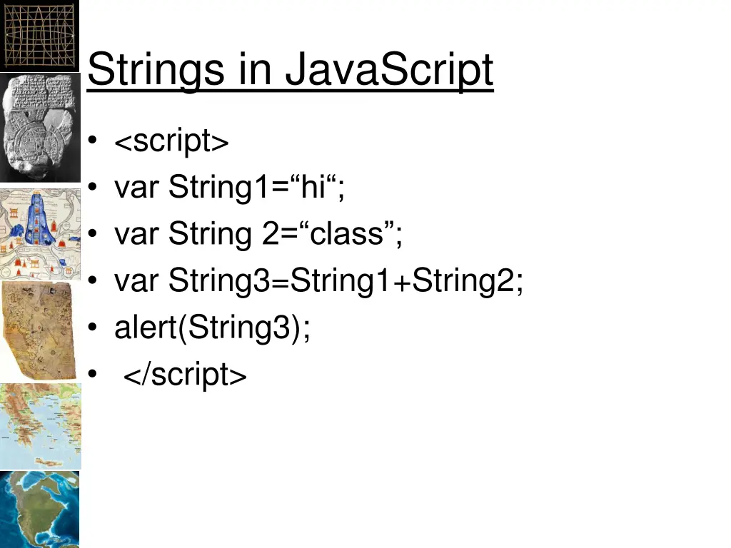 strings in javascript