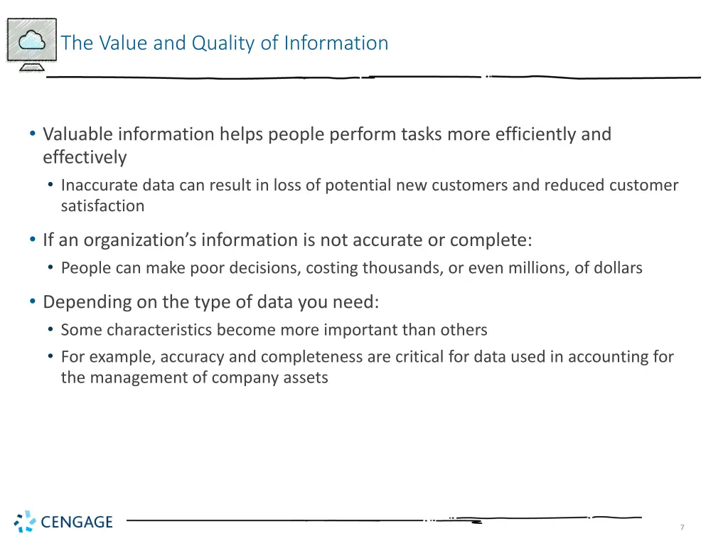 the value and quality of information