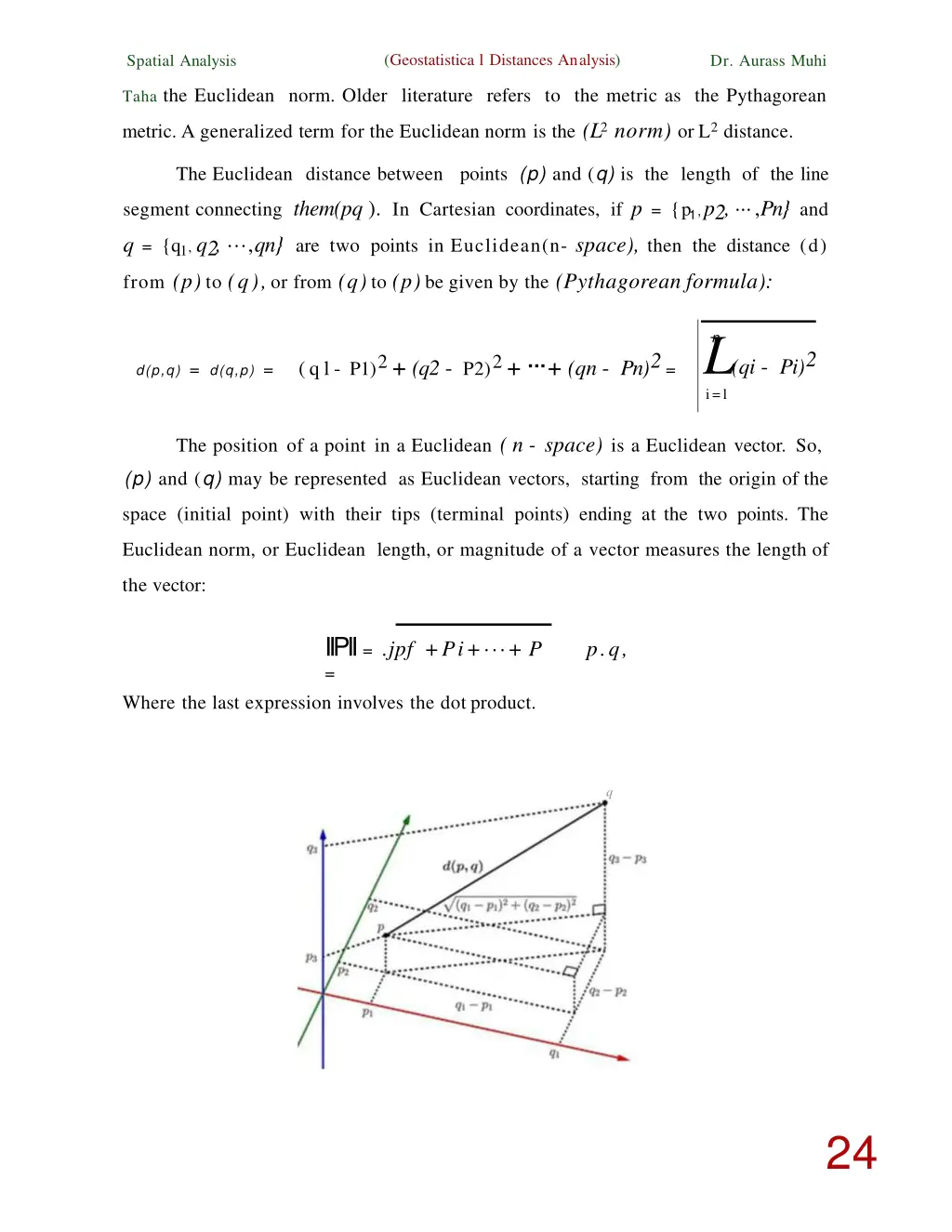 geostatistica l distances analysis