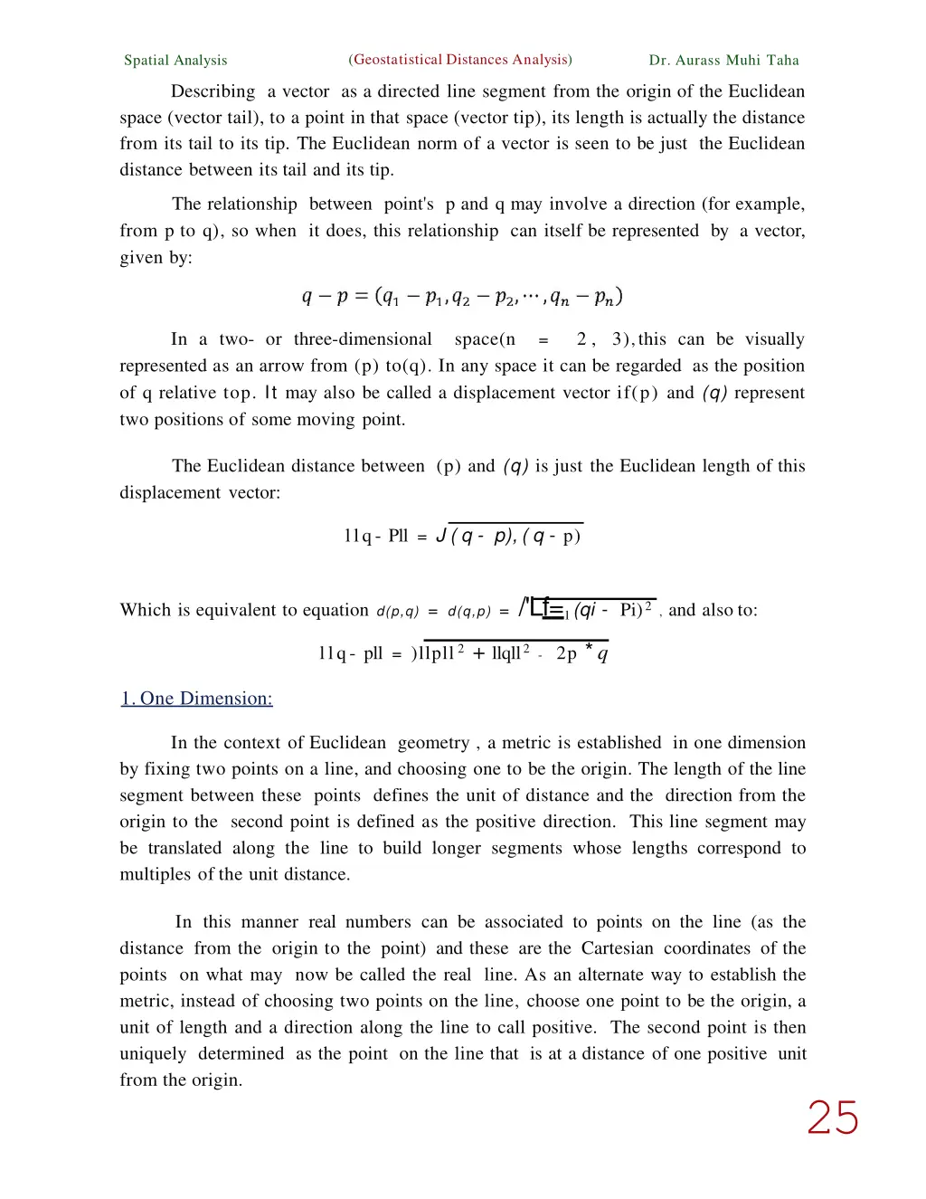 geostatistical distances analysis 1