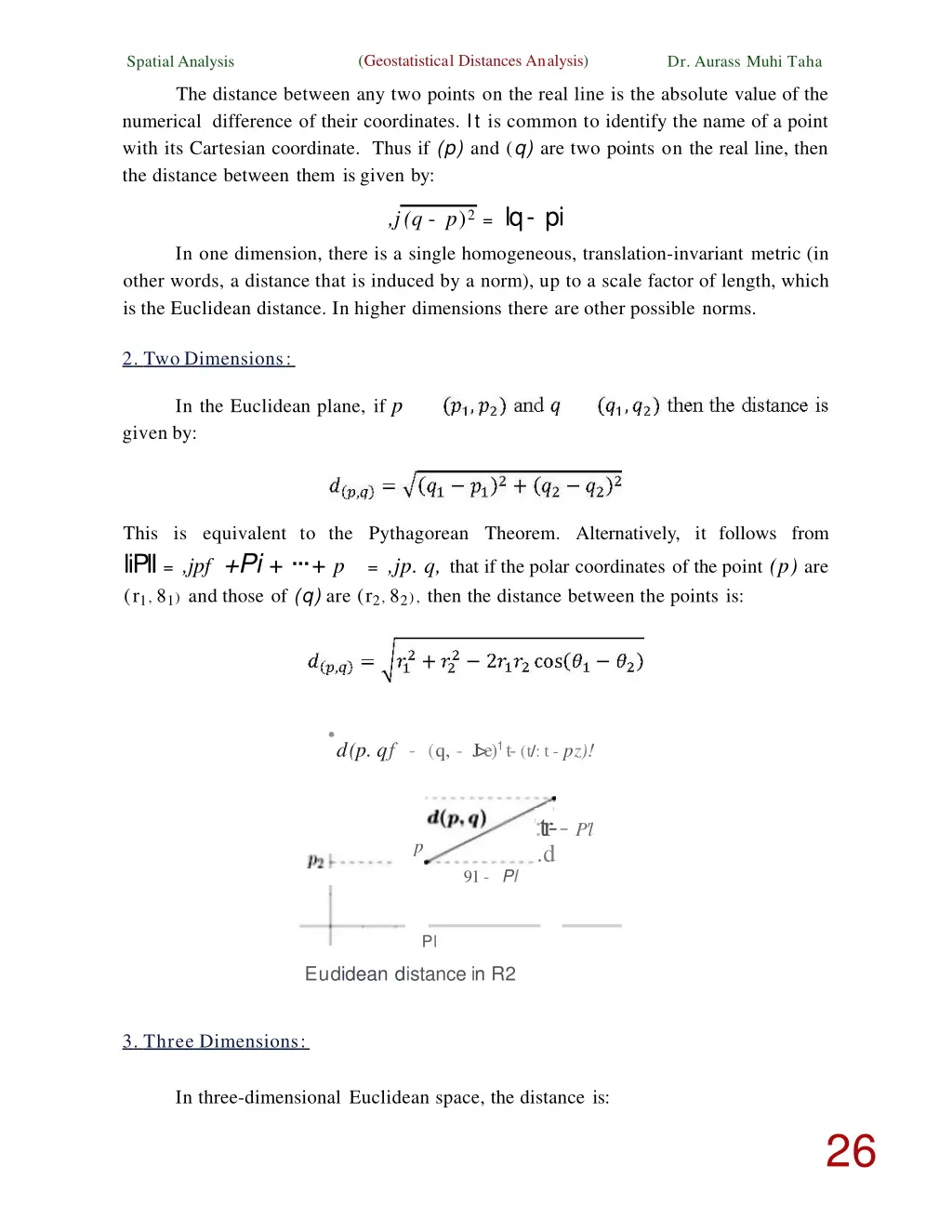 geostatistical distances analysis 2