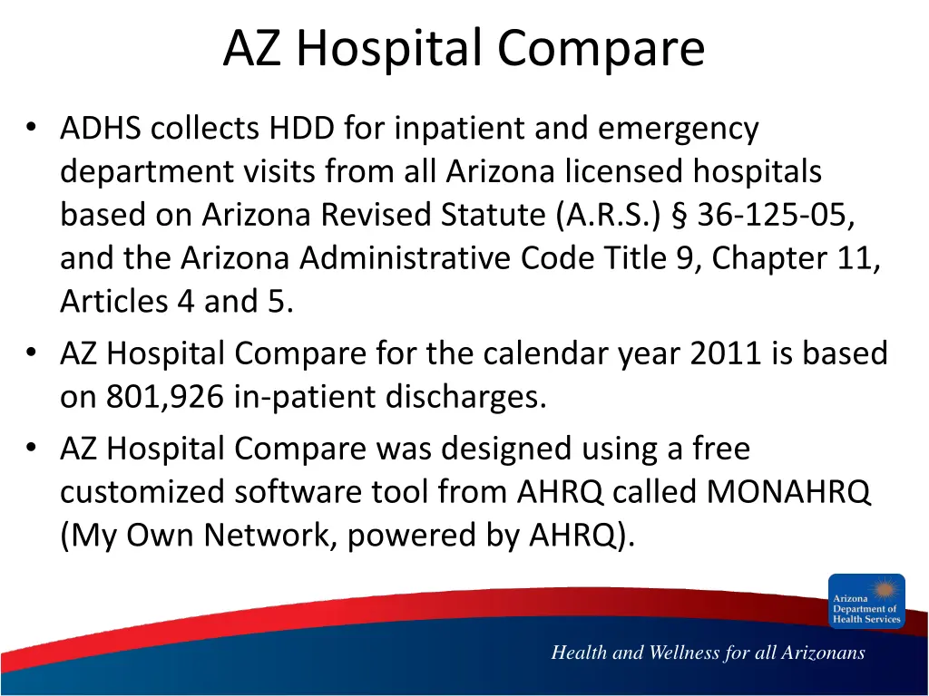 az hospital compare