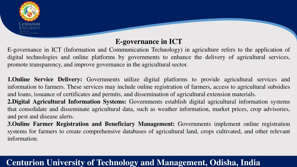 e governance in ict