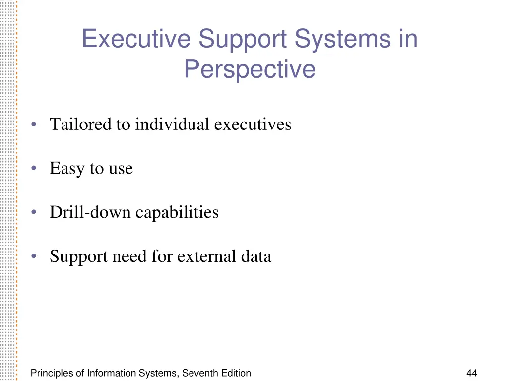 executive support systems in perspective