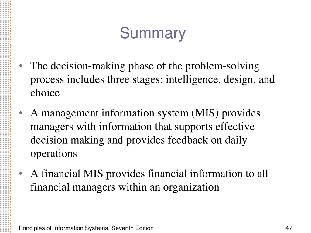 summary