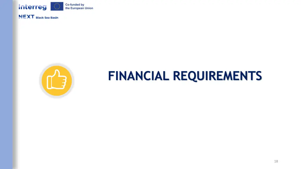 financial requirements