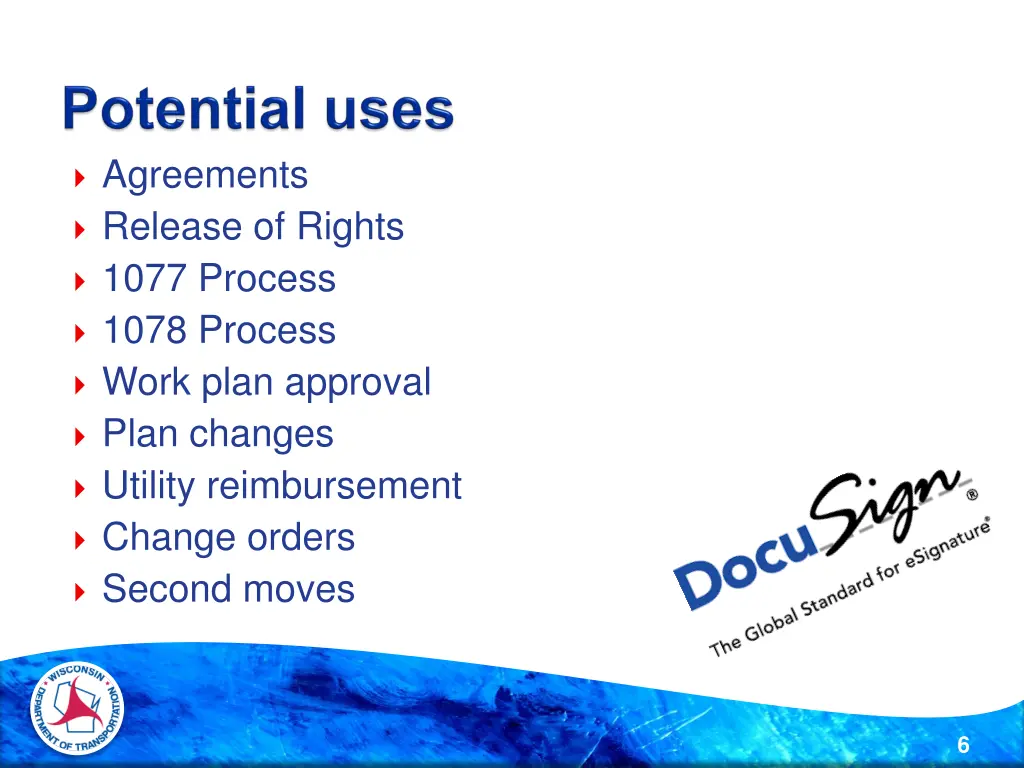 agreements release of rights 1077 process 1078