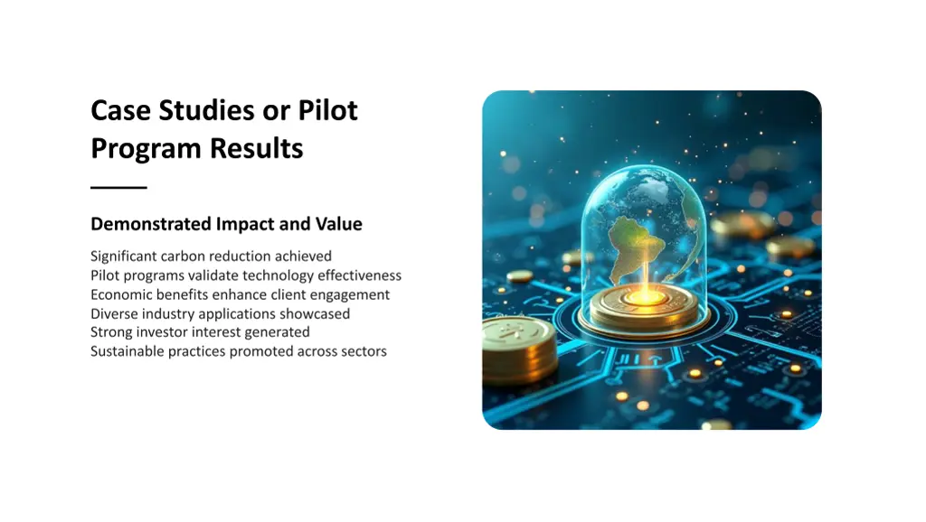 case studies or pilot program results