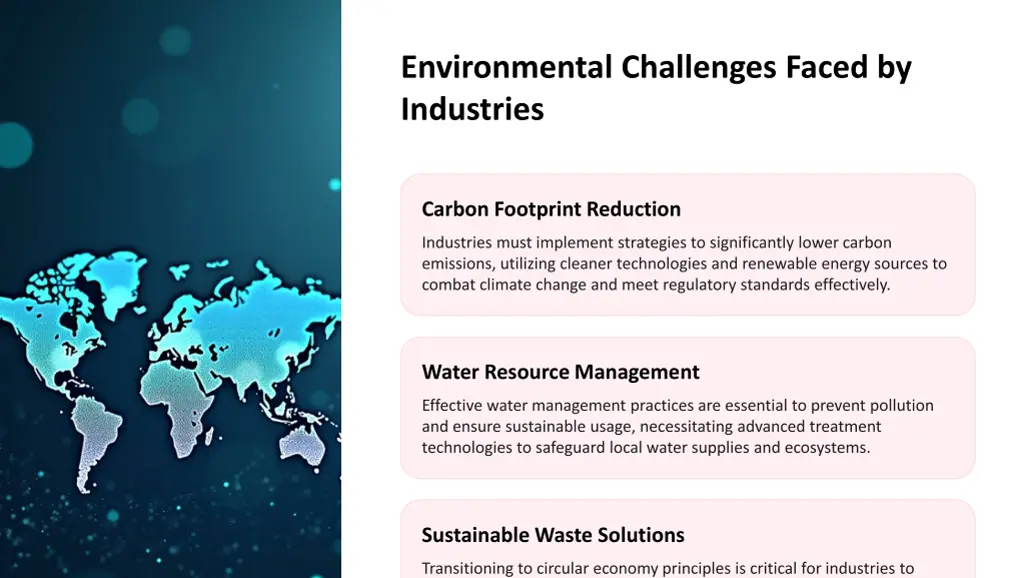 environmental challenges faced by industries