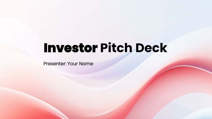 investor investor pitch deck