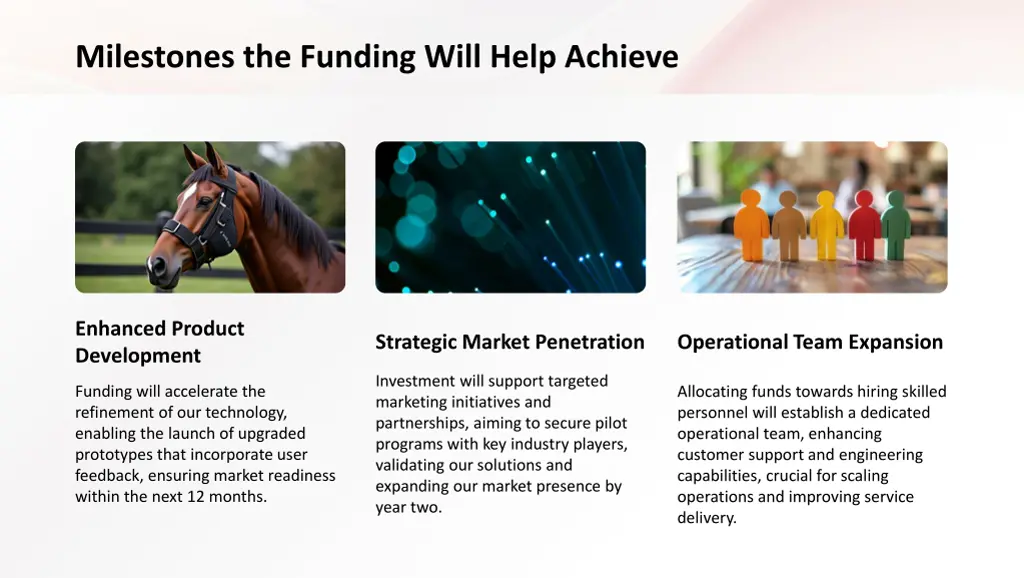 milestones the funding will help achieve