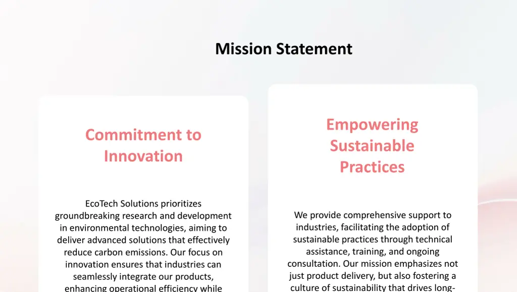 mission statement