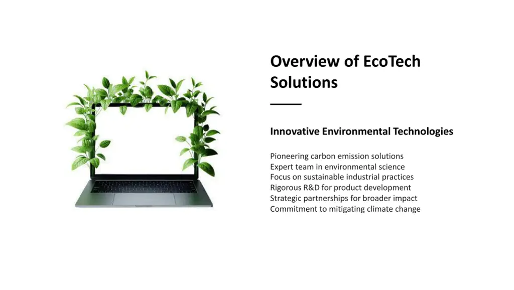 overview of ecotech solutions