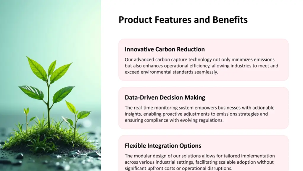 product features and benefits