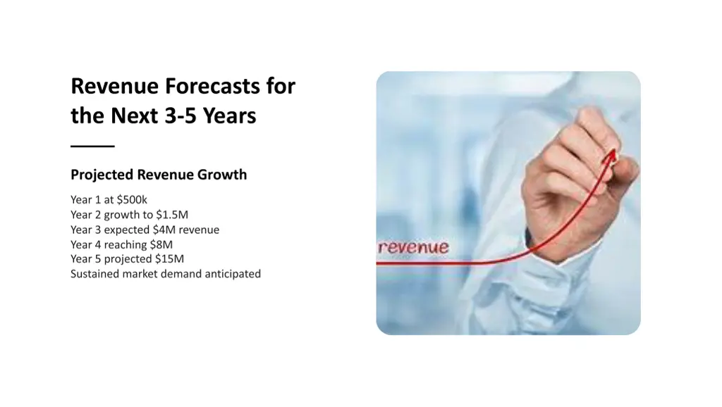 revenue forecasts for the next 3 5 years