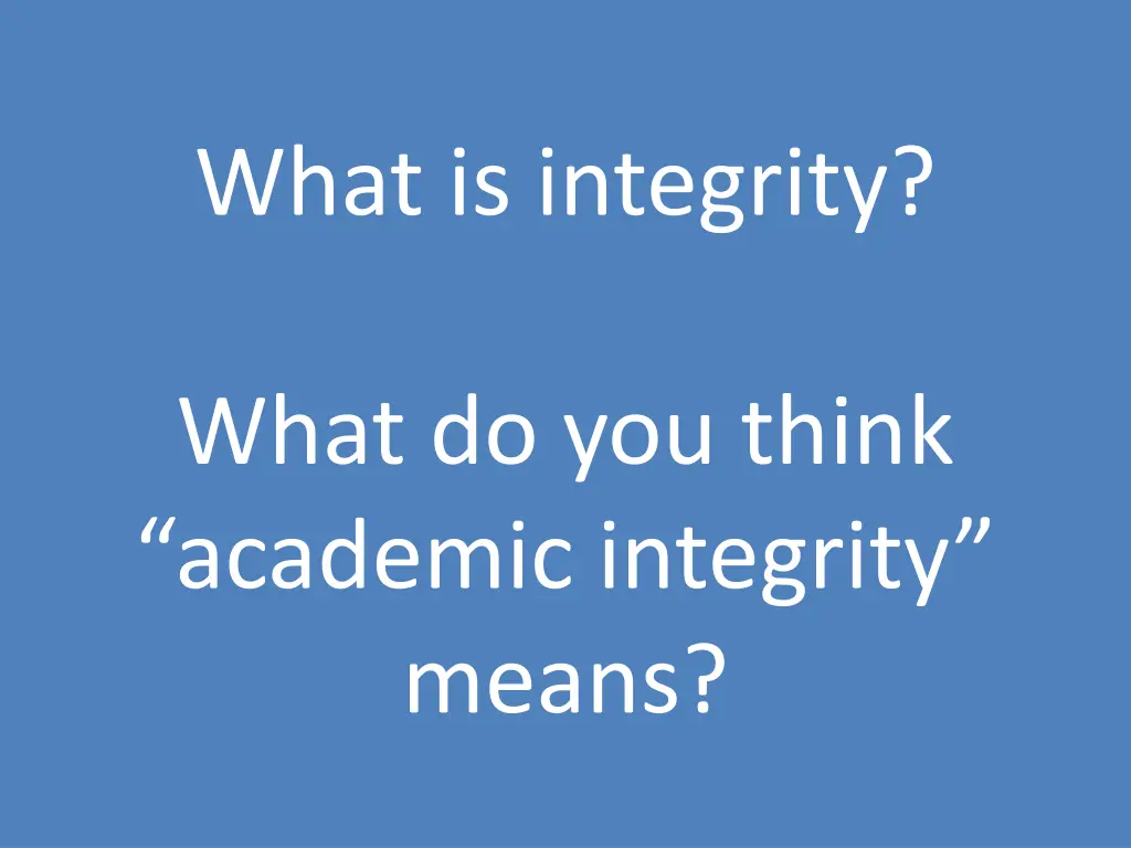 what is integrity