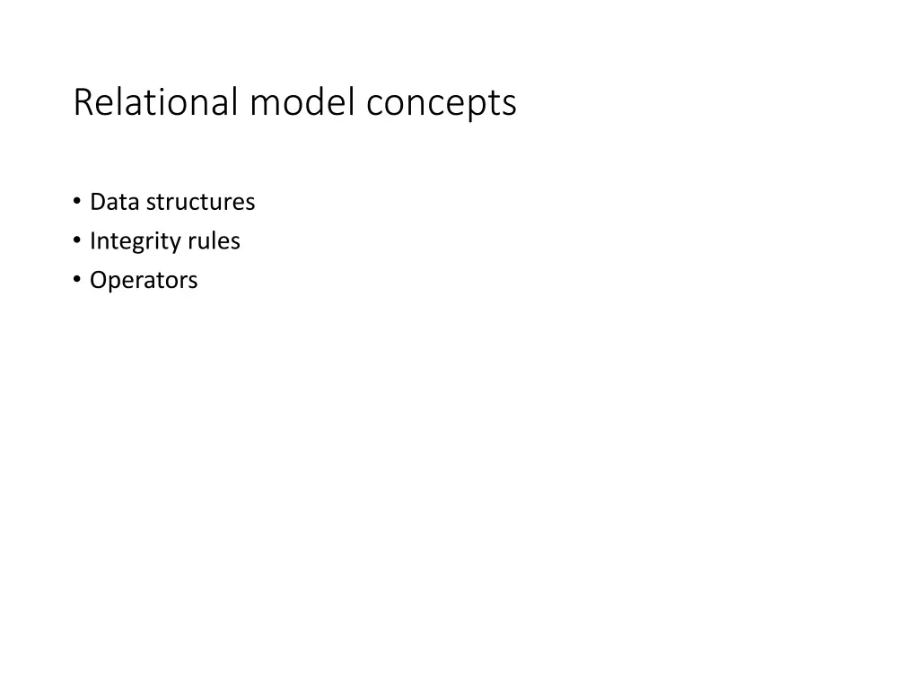 relational model concepts