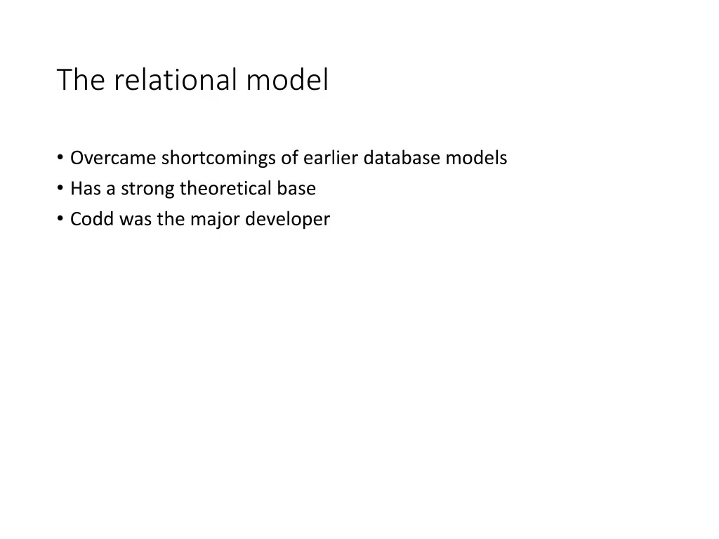 the relational model